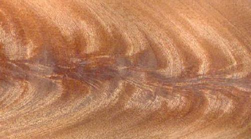 flame-curl wood veneer single leaf